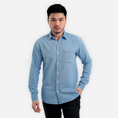 KEMEJA DENIM LENGAN PANJANG DEAN SLIM FIT