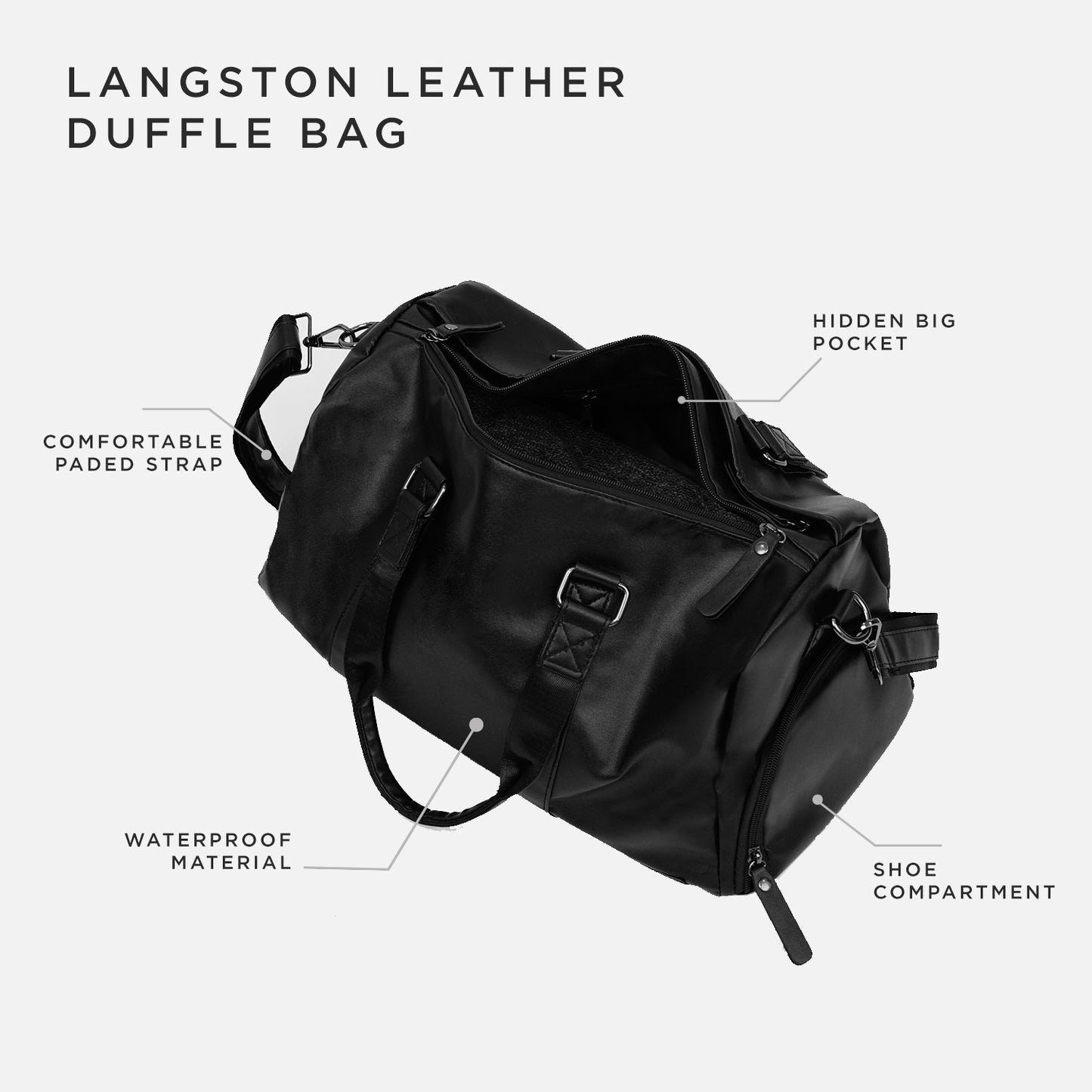 TAS DUFFLE BAG LEATHER LANGSTON