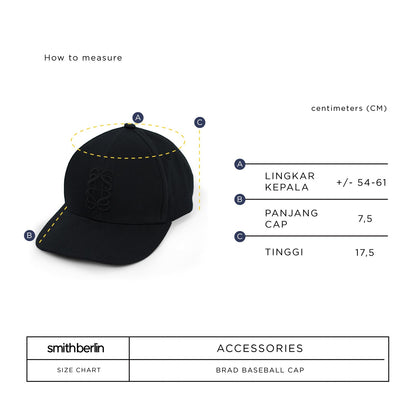 TOPI BASEBALL MOTIF BORDIR BRAD