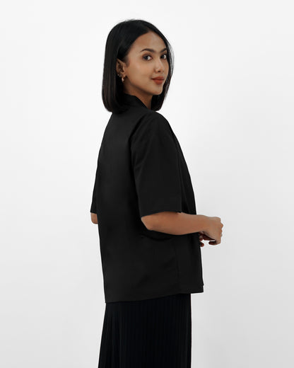 SKYLA NOTCHED COLLAR SHIRT