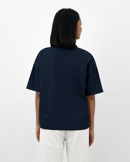 SKYLA NOTCHED COLLAR SHIRT